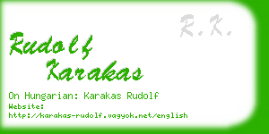 rudolf karakas business card